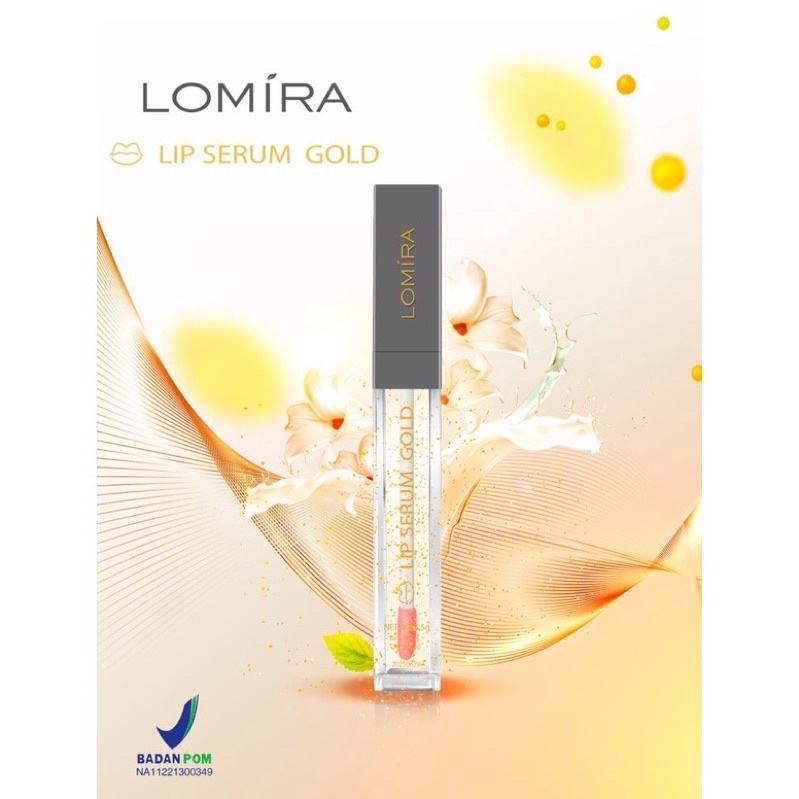 BISA COD - Lomira Lip Serum Gold - Serum Bibir Gold