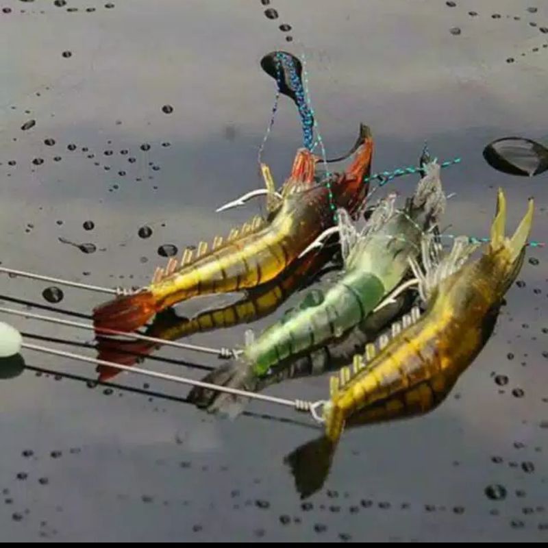 UMPAN PANCING UDANG MENYALA/SOFT SHRIMP UDANG PALSU