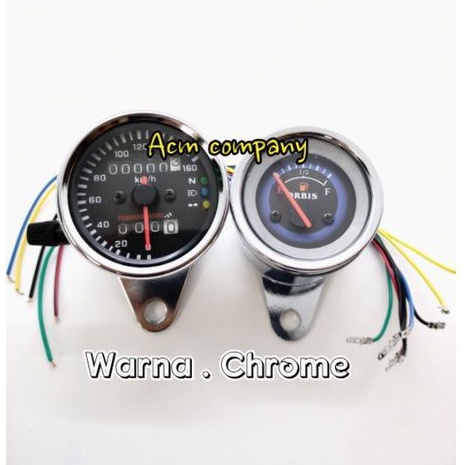 Kilometer indikator stelan Led & Fuel meter amper bensin Led Bisa buat semua motor