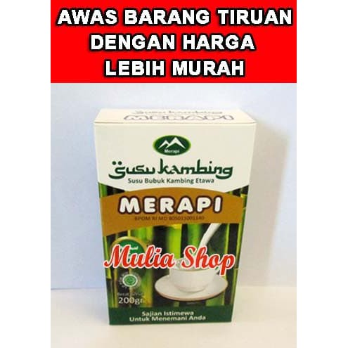 

Susu Bubuk Kambing Etawa Merapi / Susu Kambing Etawa Merapi - BPOM DHEBONK DAE 0091