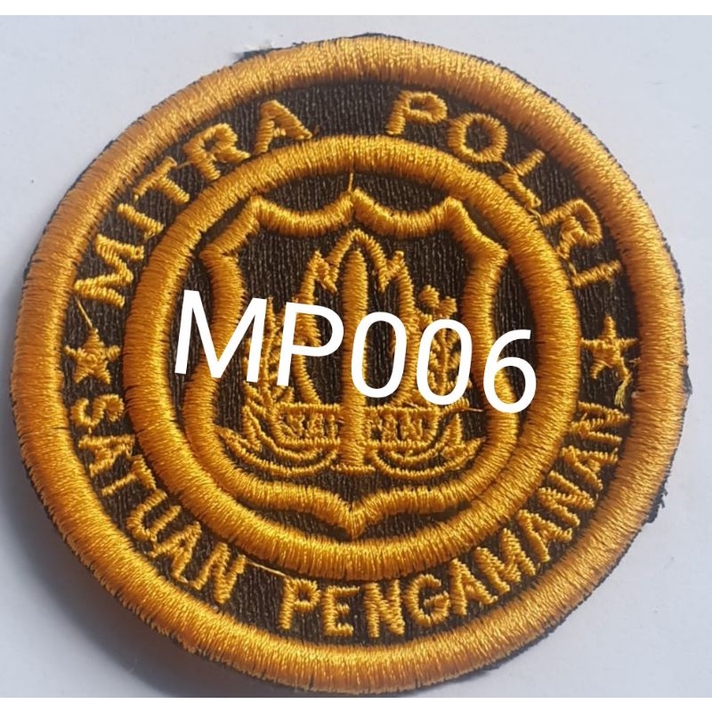 LOGO Mitra Polri Bordir Timbul/3D