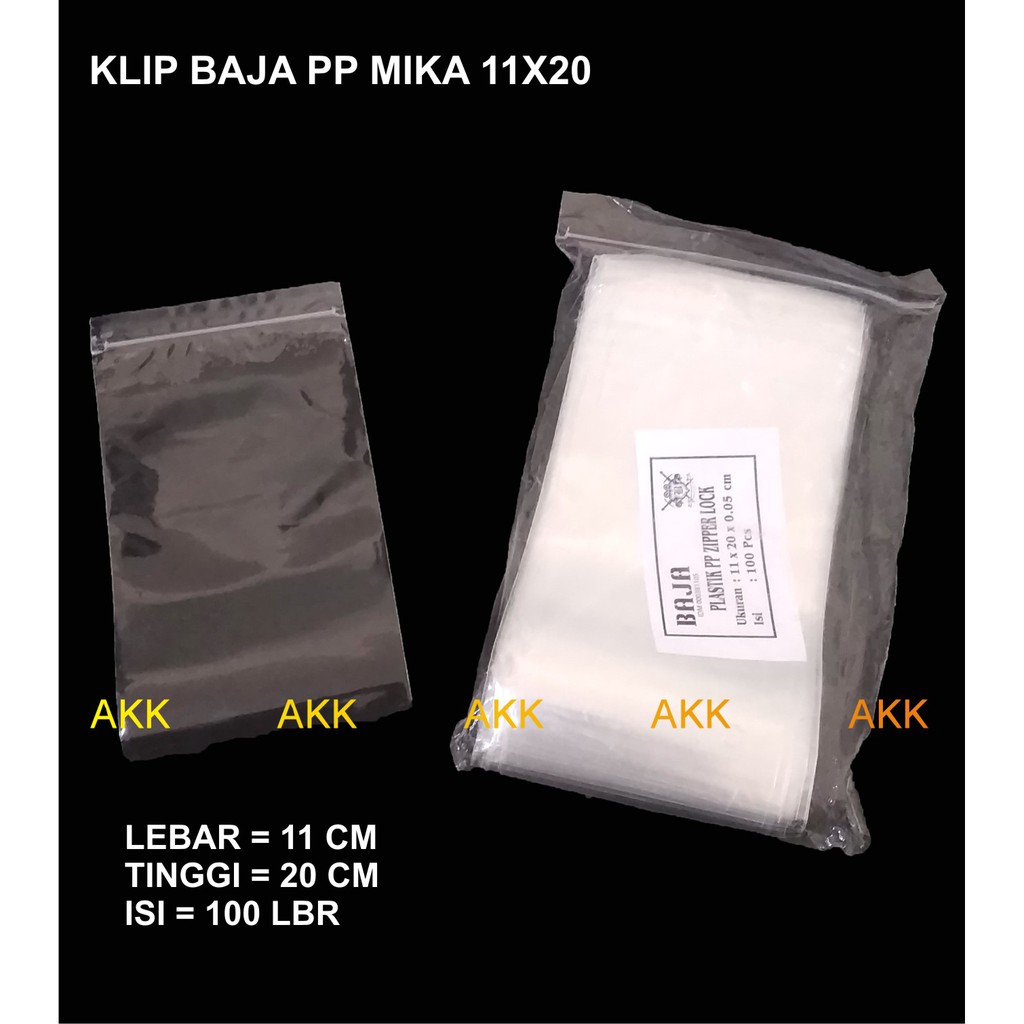 Pp Bag Baja 11x20 Bening (100 Pcs)