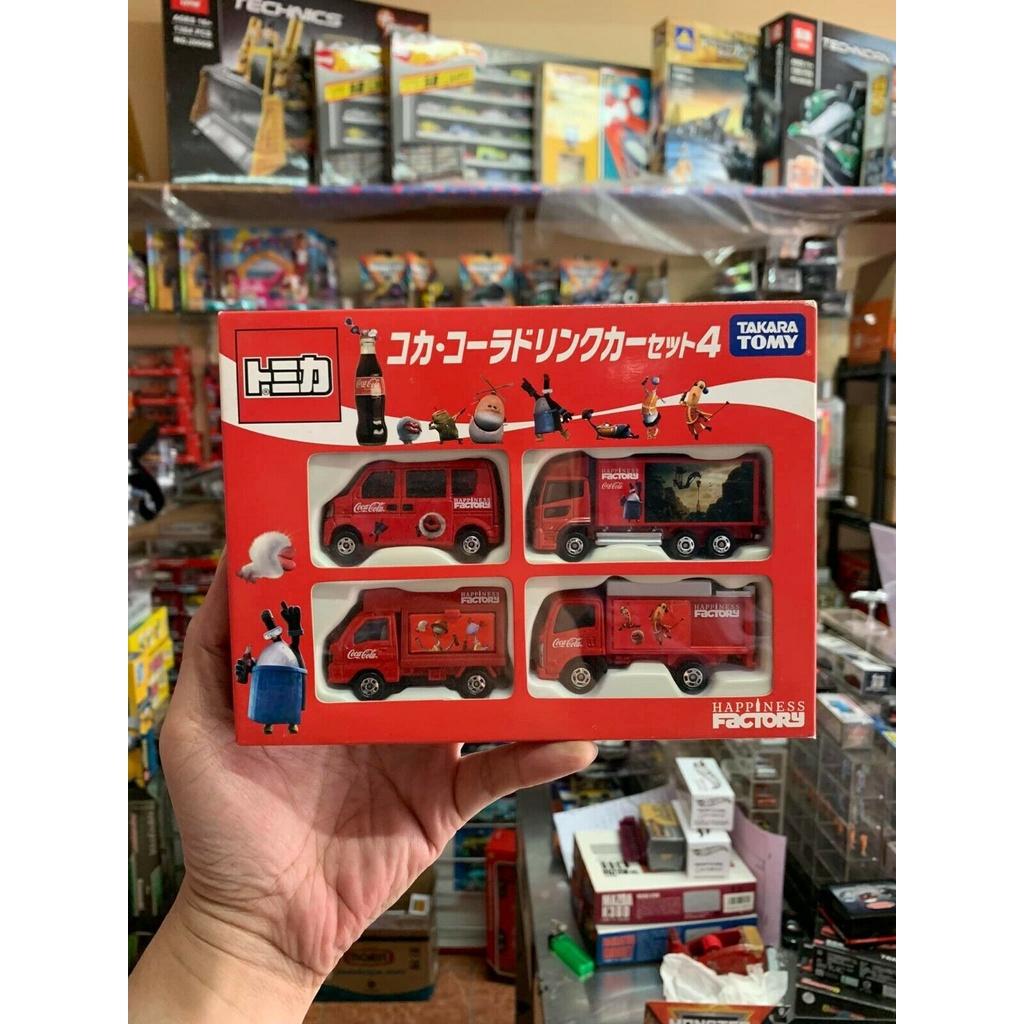 Tomica Coca Cola Happiness Factory Set - Box Tidak Mint