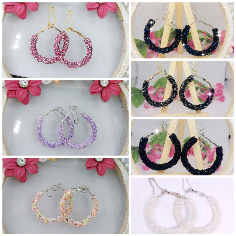 A85 Anting hijab bulat full diamond_anting hijab_anting jilbab