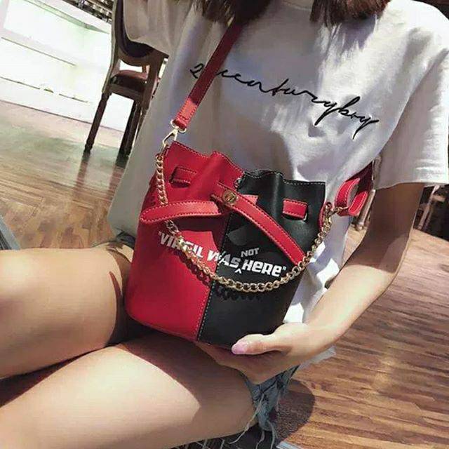 tasimpor wanita selempang bahan kulit handbag harga murah Tas ember surabaya