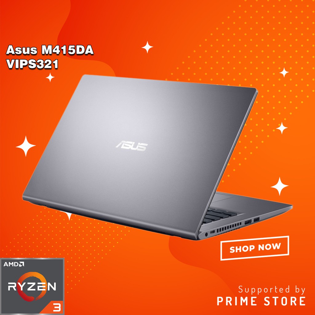Asus M415DA-VIPS321/VIPS322 R3-3250U 14"FHD 4GB SSD 256GB Win10+OHS