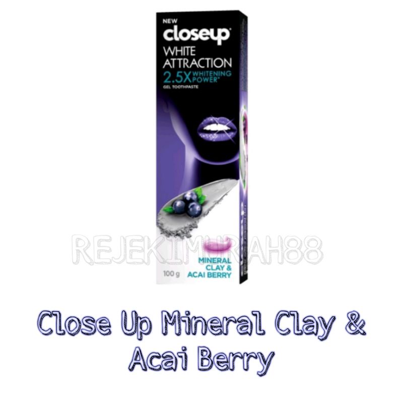 CLOSE UP PASTA GIGI MINERAL CLAY &amp; ACAI BERRY GEL/LEMON ESSENCE 100GR