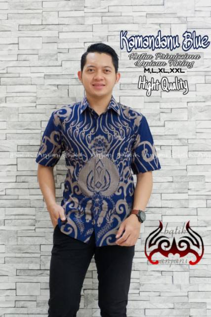 Batik laki kemeja furing kamandanu exclusive