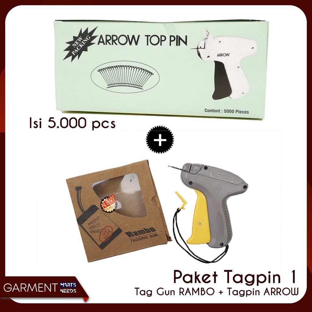 TAG PIN ARROW & TAG GUN RAMBO ORIGINAL