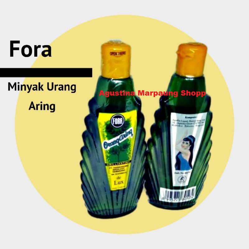 FORA Minyak Rambut Orang Aring 100ml/ FORA Minyak Urang Aring 100ml (Penyubur Dan Penghitam Rambut)