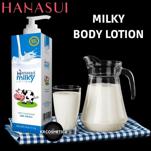 HANASUI gluta milky body lotion 240 ml