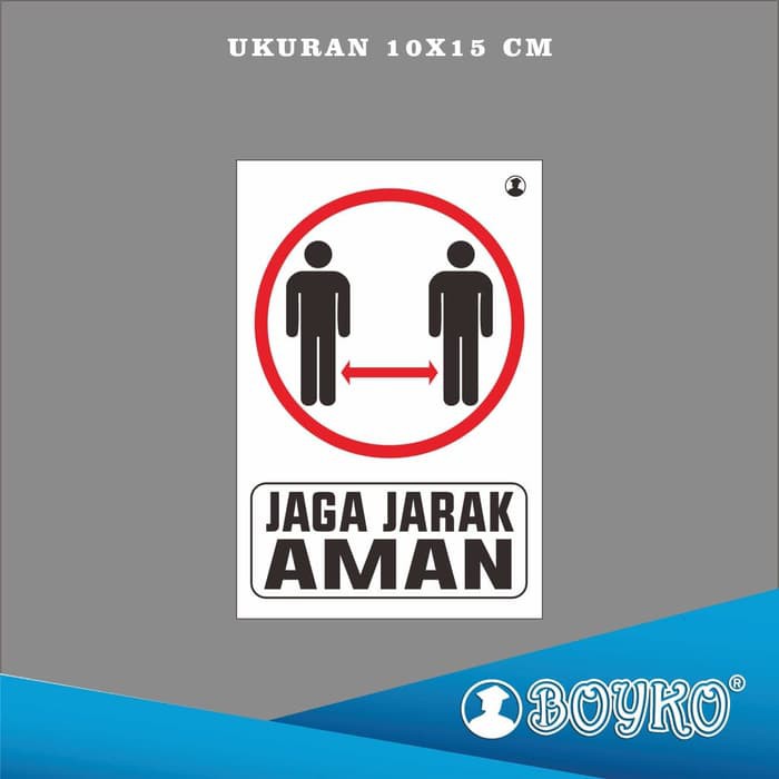 Jual Murah Acrylic Sign Corona "jaga Jarak " 10x15cm 6JDZ7YtkVlLa6