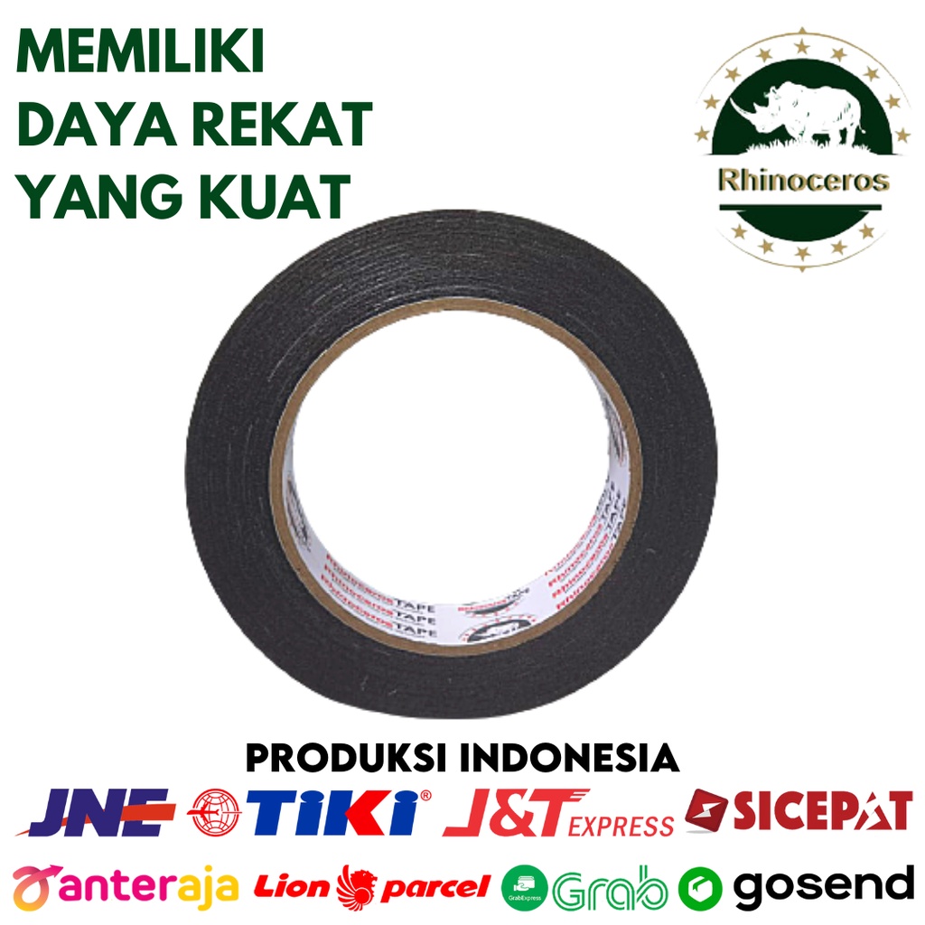 Double Tape Busa Foam Hijau RHINOCEROS Tape 24mm x 5m