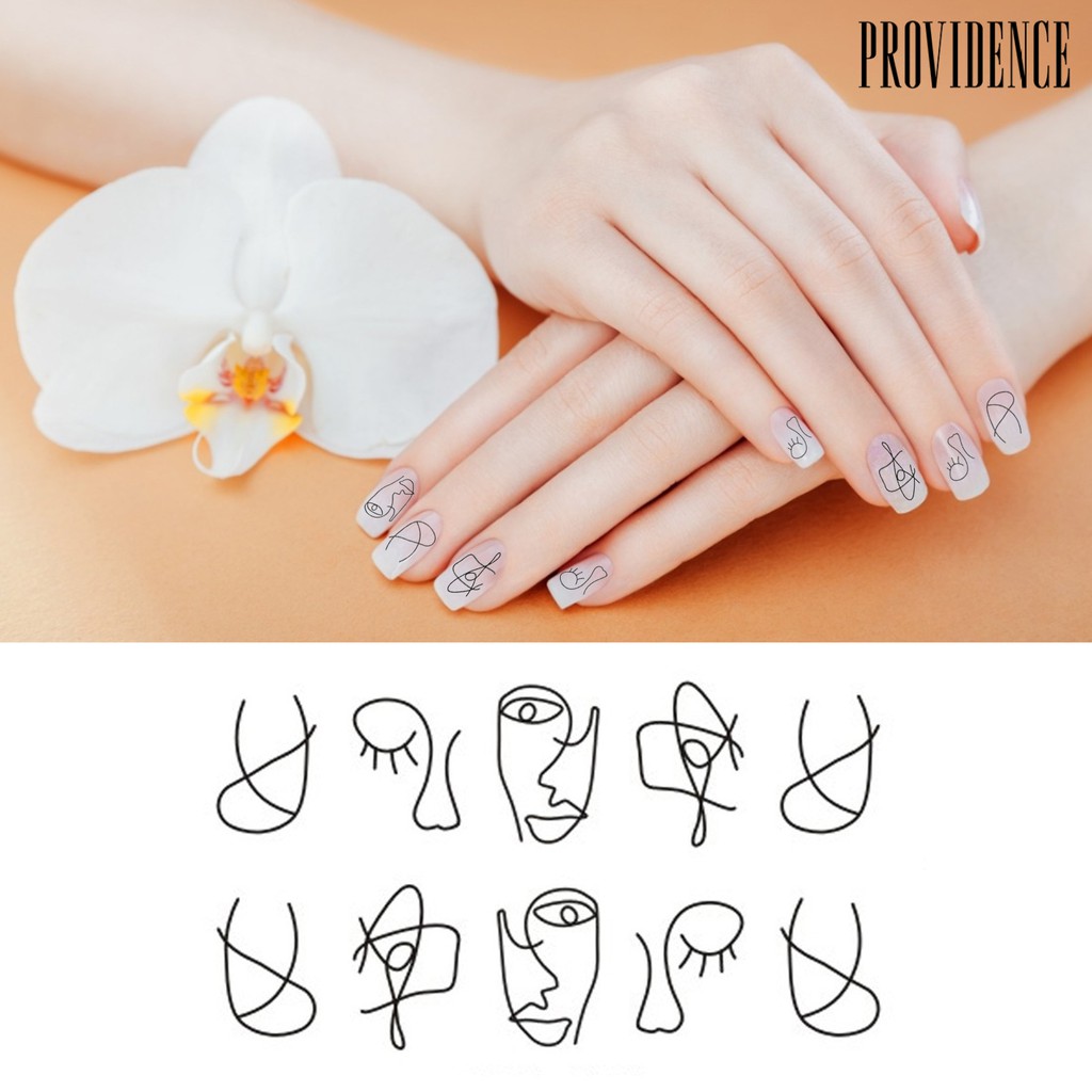 Stiker Kuku Motif Print Hewan Untuk Dekorasi Manicure