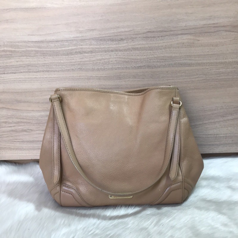 authentic preloved burberry cream/ tas burberry tote