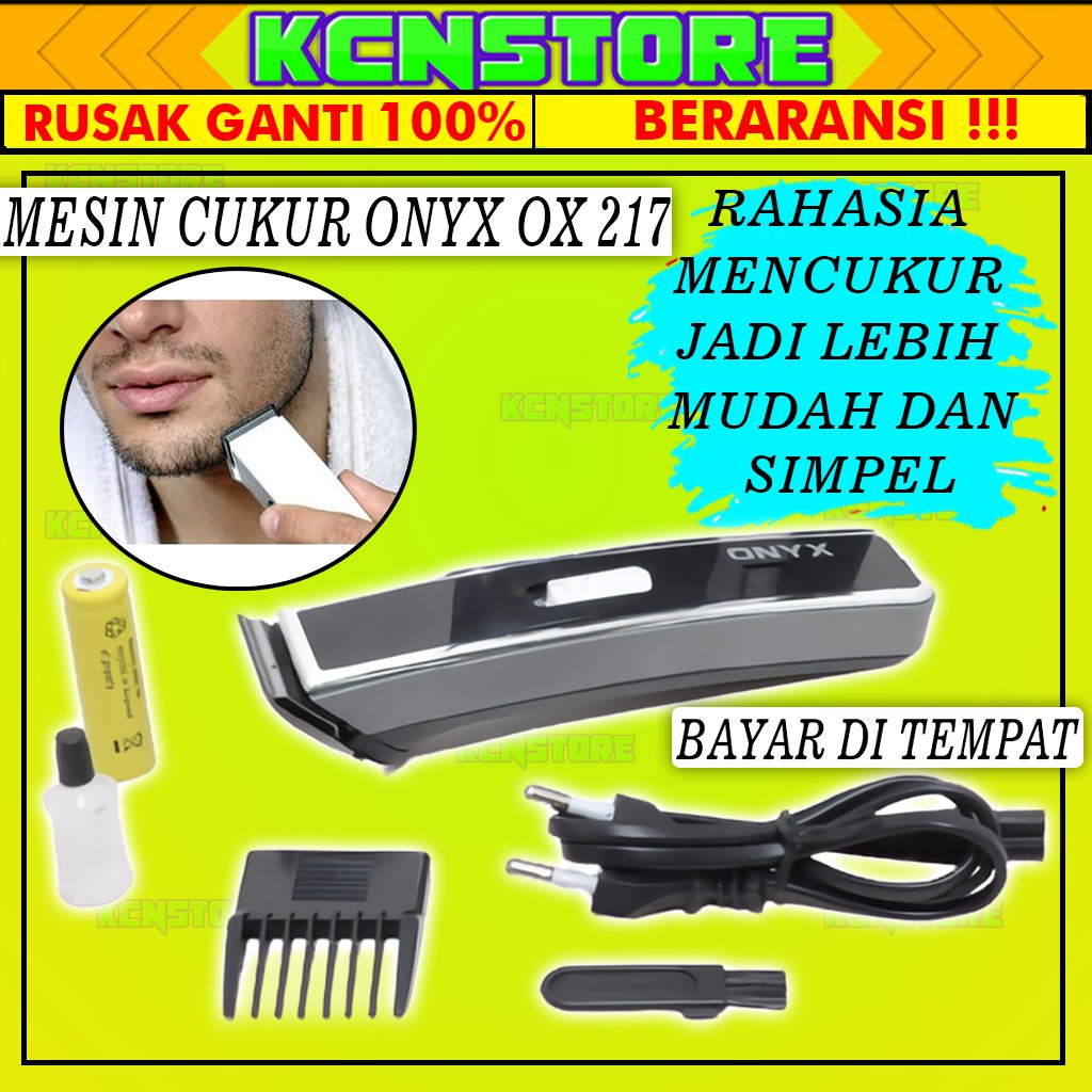 ALAT CUKUR RAMBUT ONYX 217 ELEKTRIK MESIN SHAVER POTONG RAMBUT ELEKTRIK PENCUKUR RAMBUT ELEKTRIK