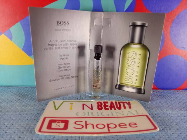 Vial Parfum OriginaL Hugo Boss Bottled EDT For Men Murah