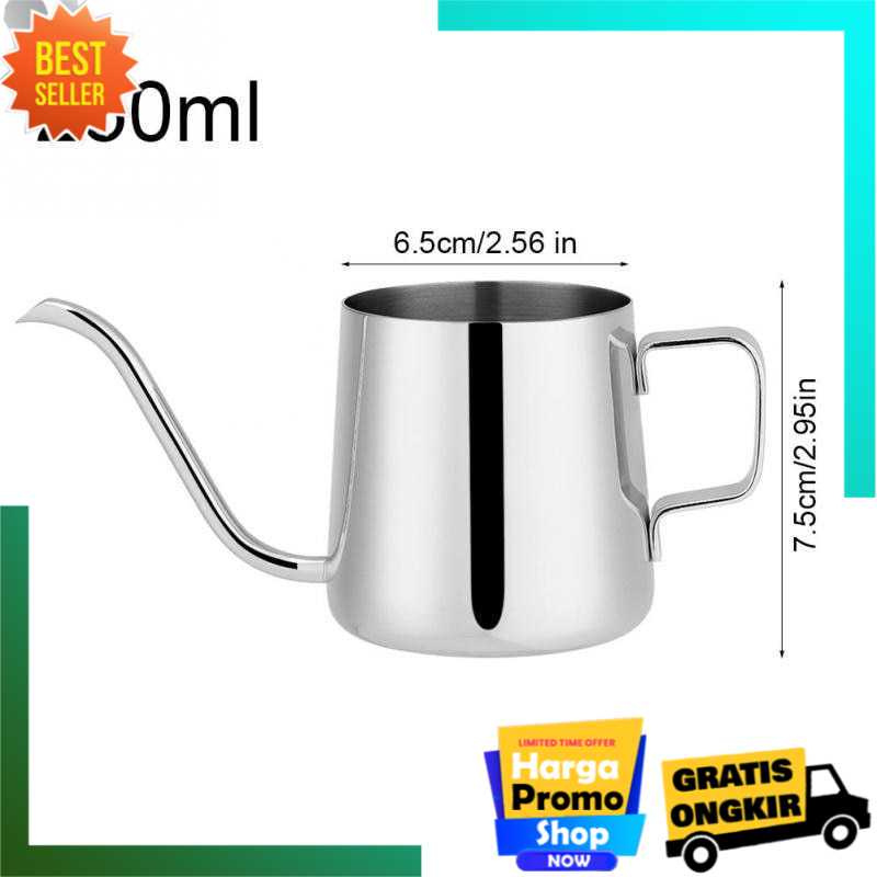 Teko Kopi Teh-Kettle-Ketel Leher Angsa-Gooseneck-Alat Kopi-AA0049