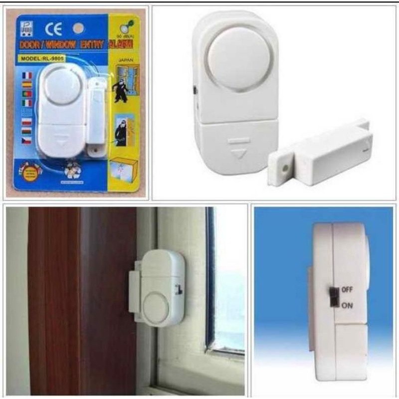 ⭐ Jendela Kosmetik ⭐Alarm Pintu Anti Maling Door Window Entry Alarm Bunyi Sensor Alarm Jendela Pengaman Rumah-JK01