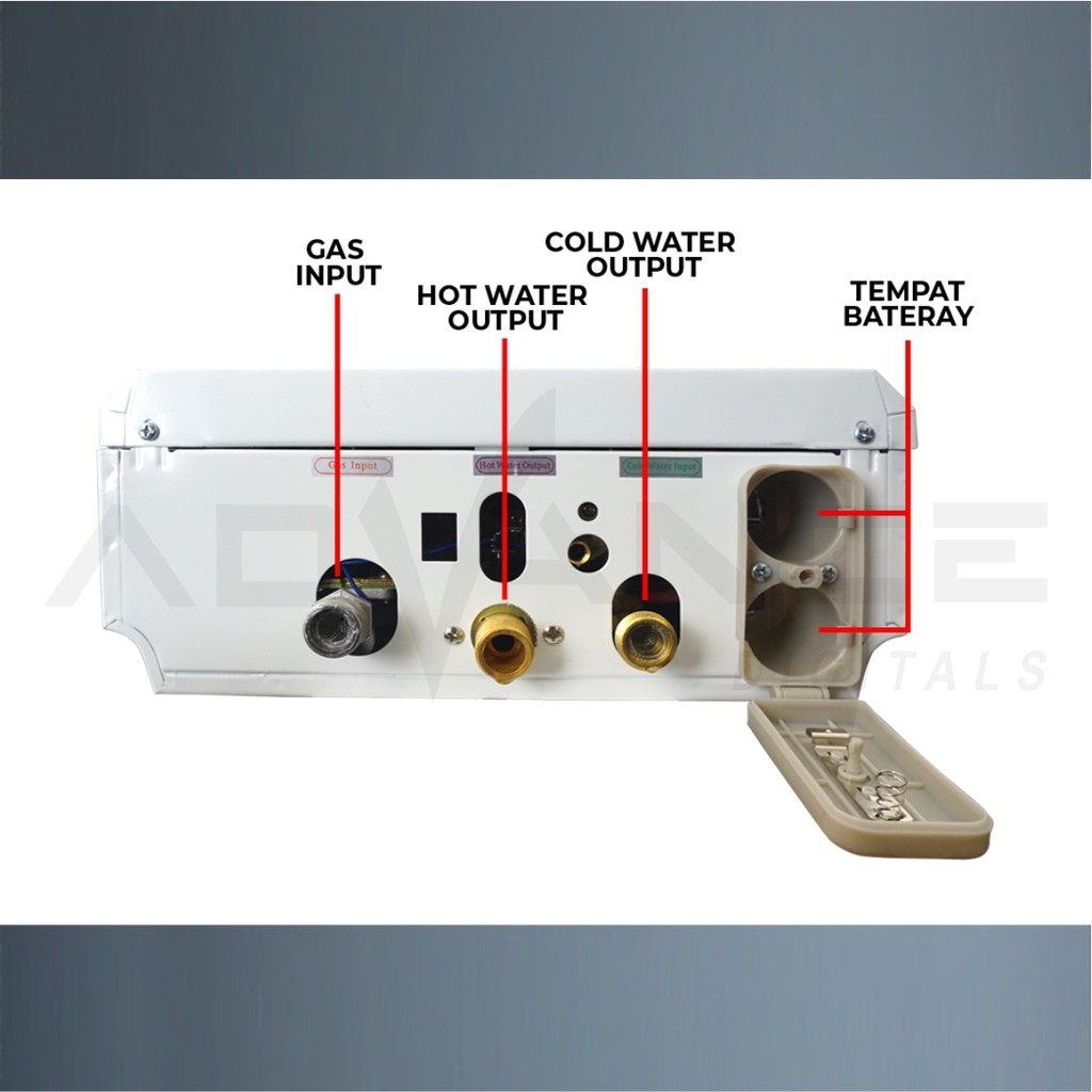 terlaris  produk [BEST SELLER] NIKO Gas Water Heater Pemanas Air Tempered Glass NK-6LN