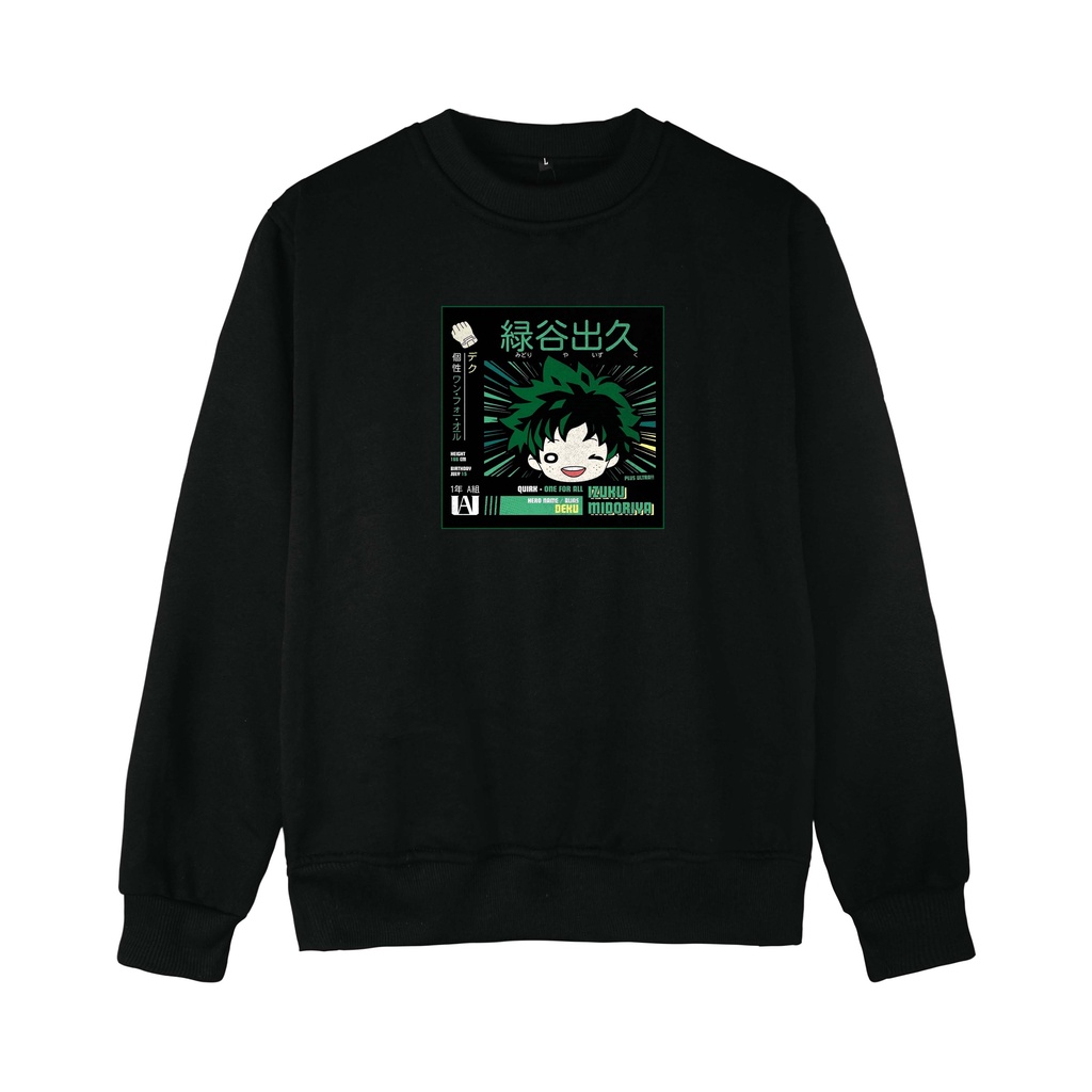 Surfinclo Sweatshirt Sweater Crewneck Japanese Cartoon Head Series Cotton Fleece