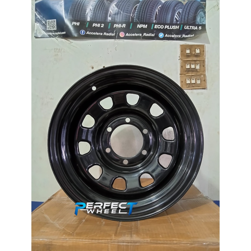 VELG OFFROAD HSR MOKUPO R15 LEBAR 8 BAUT 6X139 HARDTOP STRADA + BAN GT RADIAL SAVERO AT 235 70 R15