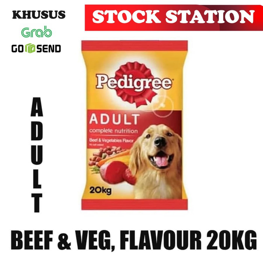 PEDIGREE BEEF 20KG (GOSEN/GRAB)