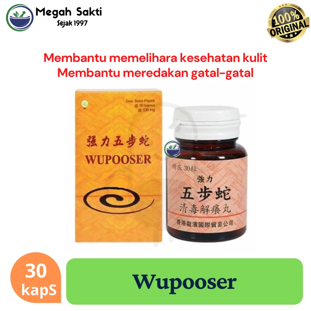 Wupooser - Obat Kulit Gatal, Alergi, Biduran, Membersihkan Darah Kotor BPPOM