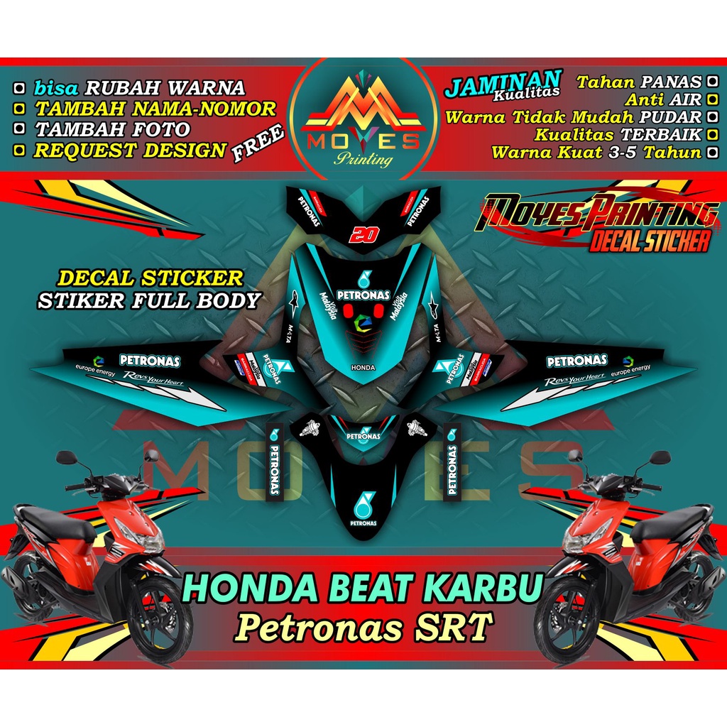Decal Beat Karbu FullBody Petronas - Decal Beat Karbu Fullbody