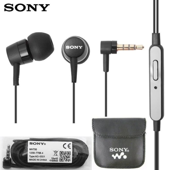 ORIGINAL 100% SONY XPREIA MH750 BASS EARPHONE WITH MICROPHONE HEADSET