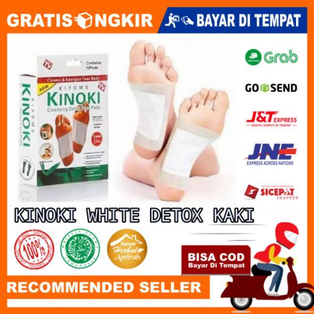 KINOKI PUTIH DETOX KAKI PENGHILANG RACUN DALAM TUBUH 1 BOX ISI 10 PCS