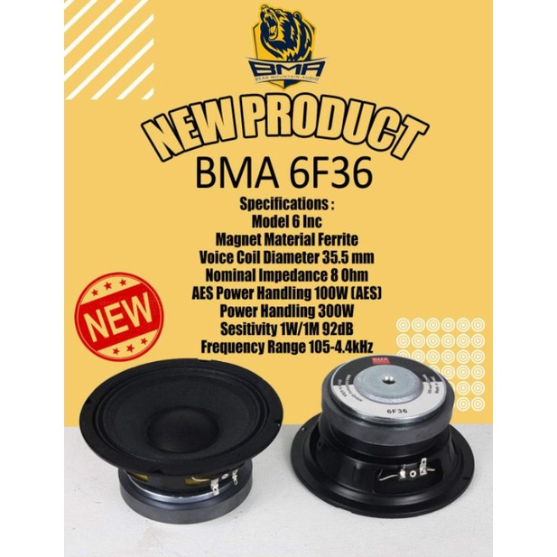 Speaker BMA 6 Inch | 6F36