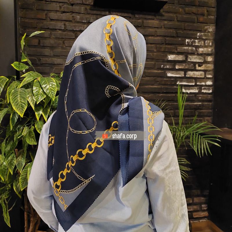 HIJAB SEGI EMPAT VOAL MIX POLY NEW CHAIN