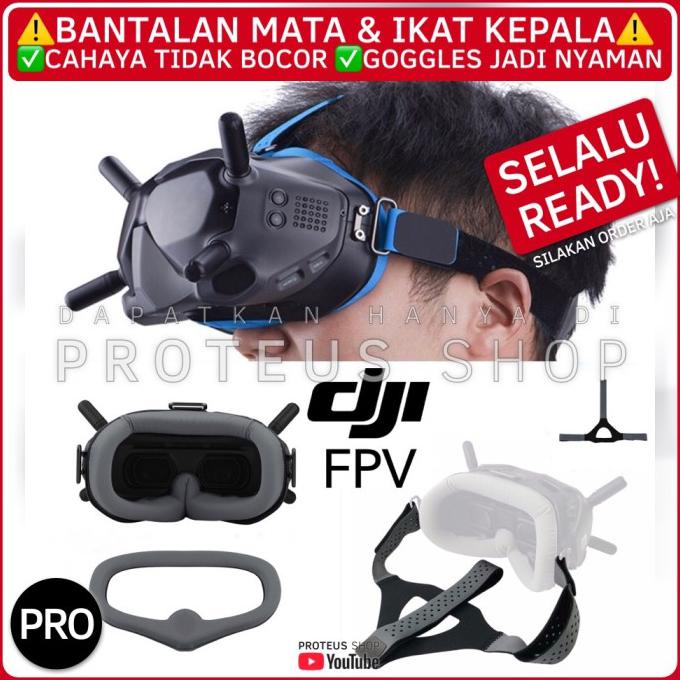 AKSESORIS DRONE BANTALAN MATA HEAD STRAP GOGGLES DJI FPV EYE FACE PAD TALI KEPALA - BANTALAN