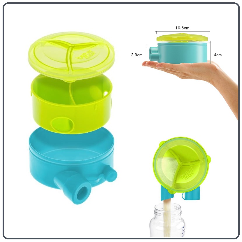 Brother Max Milk Powder Dispenser - Blue/Green