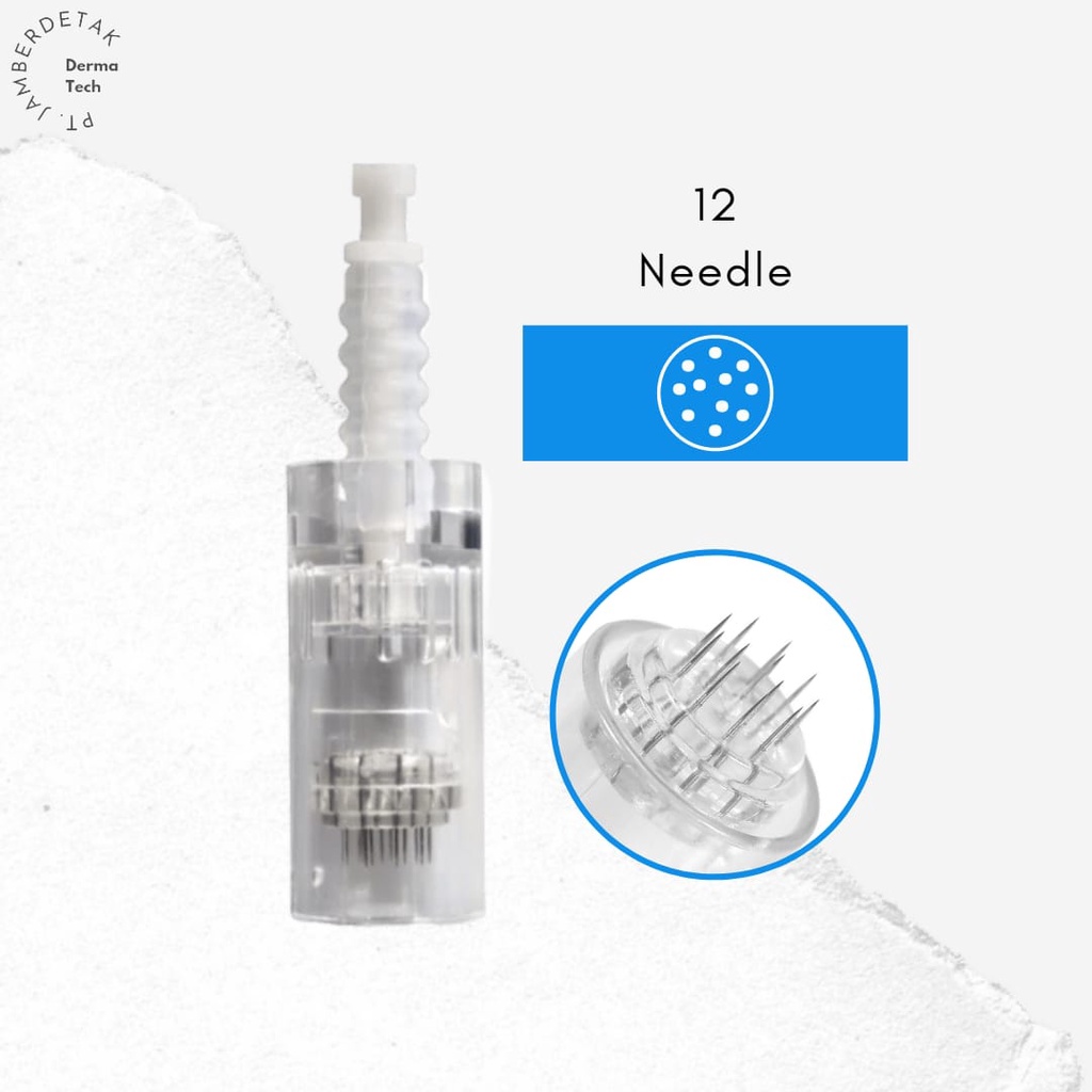 Jarum nano jarum 12 pin jarum 36 pin 1 pin 3 pin buat bb glow mts sulam alis bibir-12 PIN PUTIH