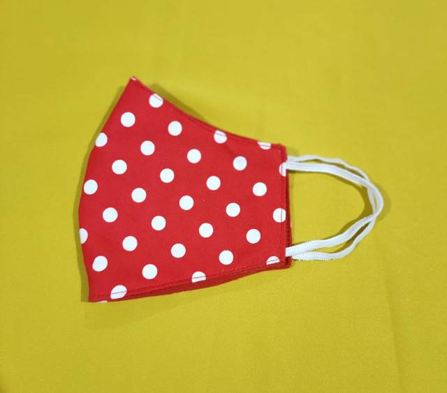 Masker non medis 3ply seri polkadot werkudoro Srikandi