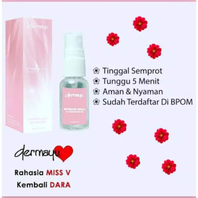 ( ORIGINAL 100% ) BPOM DERMAYU INTIMATE SPRAY PERAPAT MISS V VIRGIN KESET PERAWATAN KEWANITAAN ORI