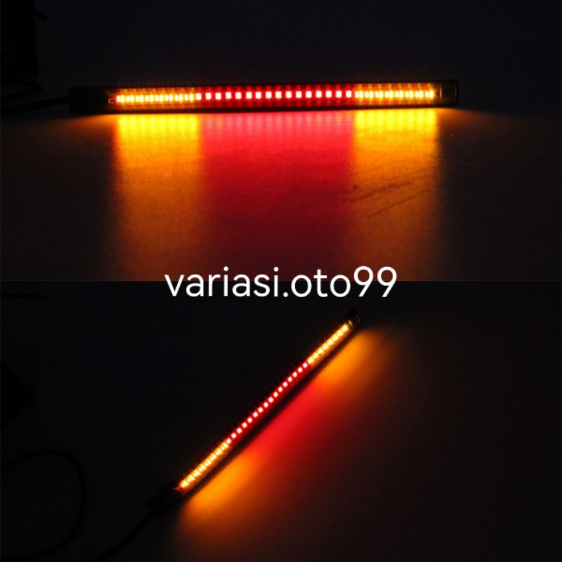 LAMPU LED STOP REM STRIP 3 IN 1 SEN SEIN 17CM FLEKSIBEL DRL STOPLAMP BELAKANG