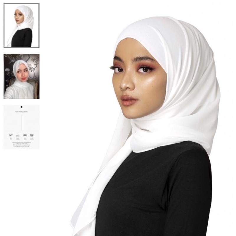 ZHI SCARF IN WHITE BY LAFIYE PASHMINA JUMBO