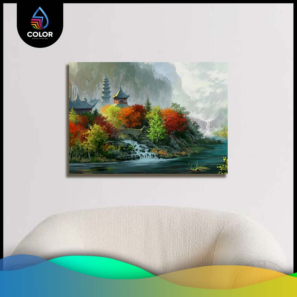 Lukisan Dinding Kanvas / Hiasan Dinding Pemandangan Kanvas