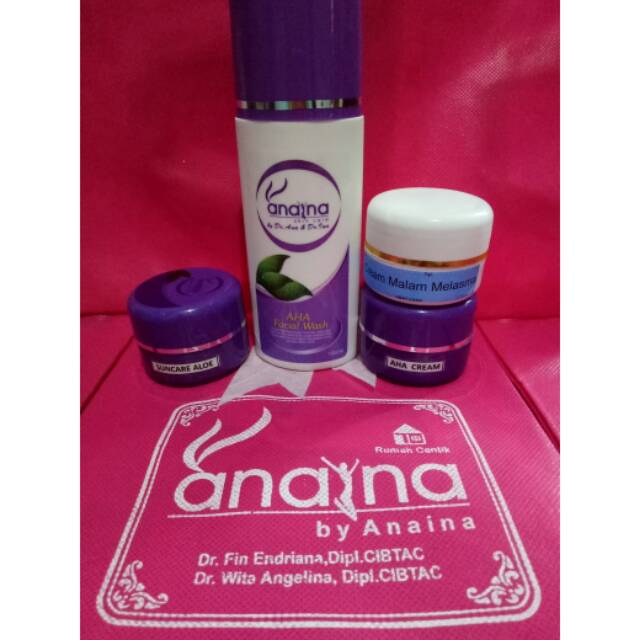 Skincare Anaina (Kulit Flek Hitam + Anti iritasi)