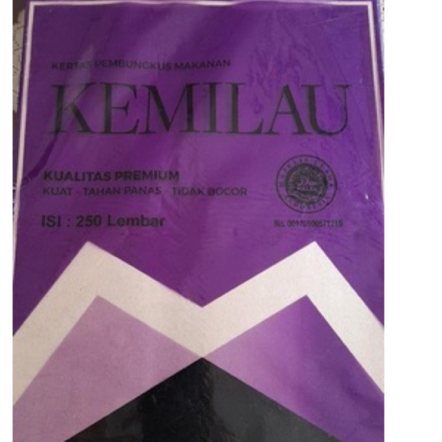 

Kemilau Ungu Kertas Bungkus Makanan (250 Lembar) Uk 25x35