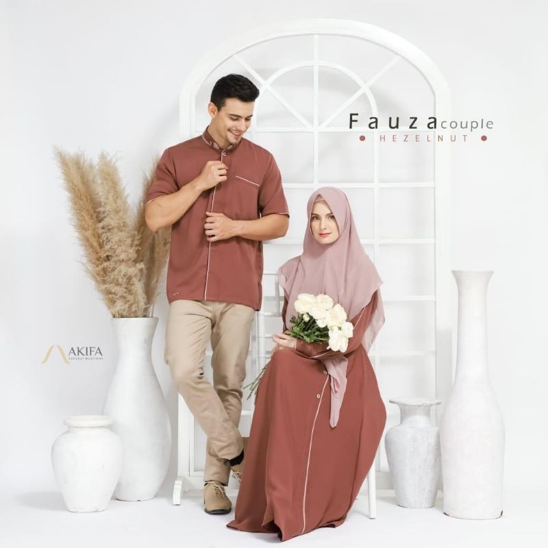 COUPLE KOKO FAUZA DAN GAMIS SET ZIVANA ORIGINAL AKIFA