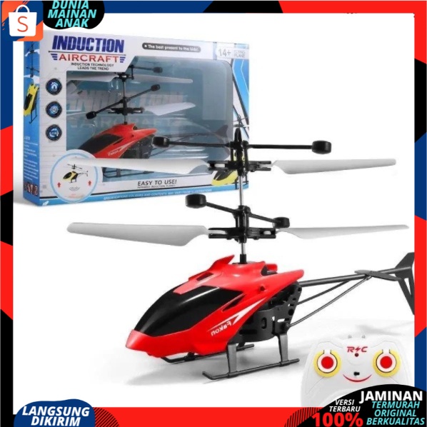 RC Helicopter Axis 2 Channel Quadcopter NEW VERSI |Pesawat Helikopter Remote Control charging Led