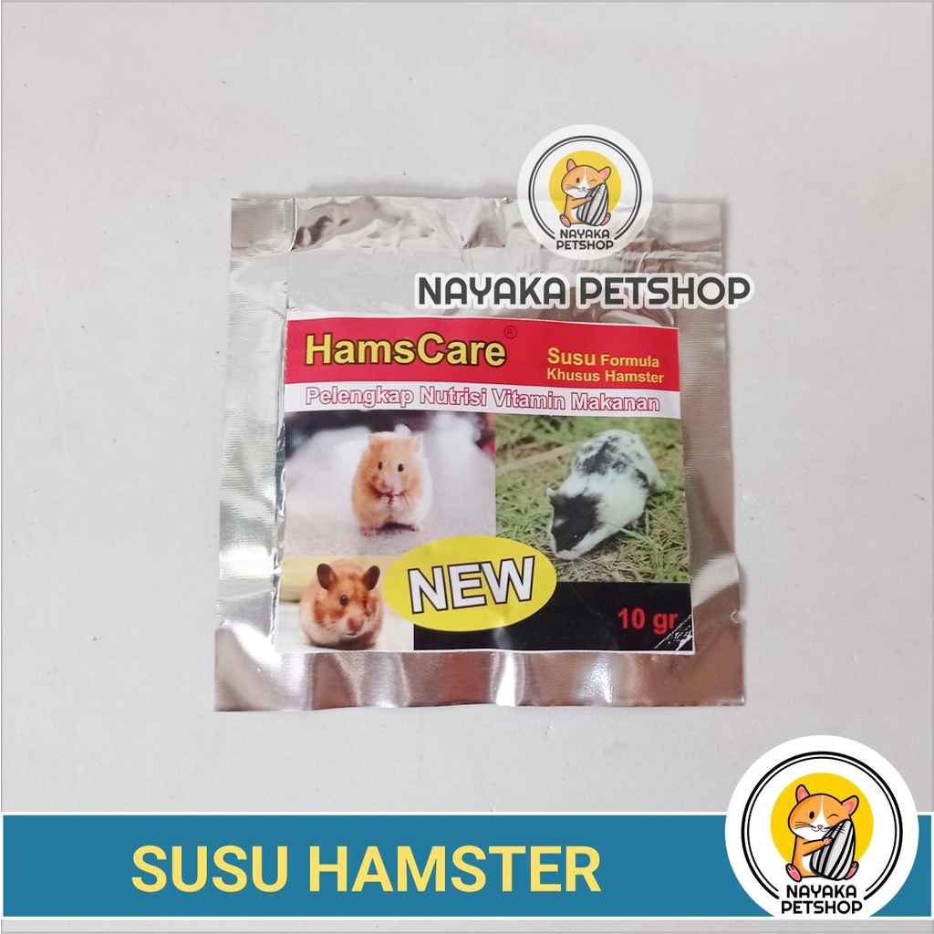 Hams Care Susu Hamster 10 gr Susu Formula Vitamin Makanan Hamster