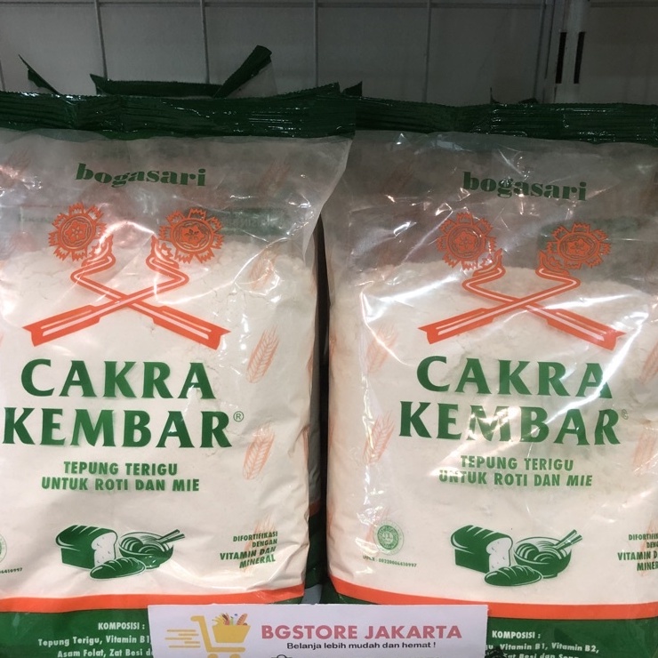 

Tepung terigu cakra kembar 1kg