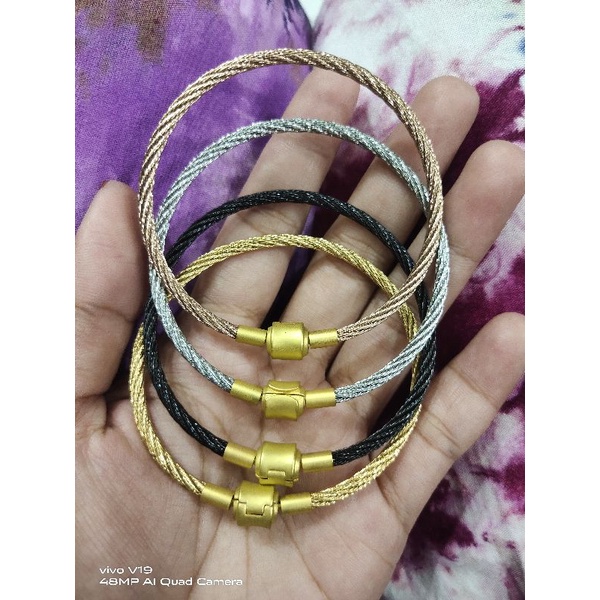 gelang tangan full kawat water proof