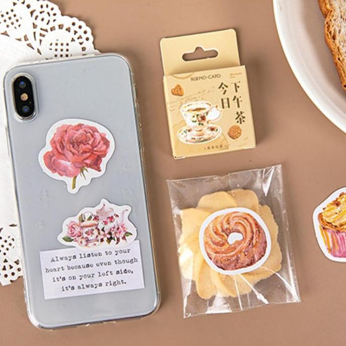 

46pcs set Stiker Kue K Teh Untuk Alat Tulis Sekolah