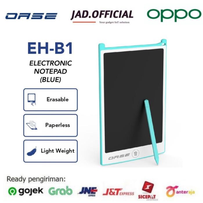 

Notebook / Oppo Oase Eh-B1 Electric Notepad / Drawing Pad Papan Lcd Garansi Resmi - Biru
